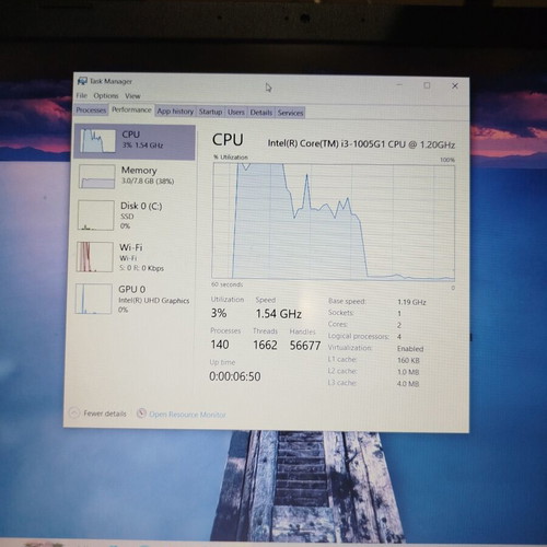 Acer Aspire 3 laptop used, Intel Core i3, 8GB RAM, 256GB SSD