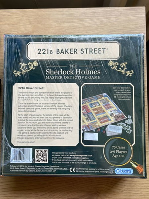 Επιτραπέζιο παιχνίδι Sherlock Holmes 221B Baker Street σαν καινούργιο