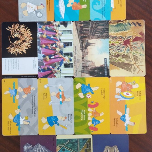 Greek phone cards, pack of 30, 2003