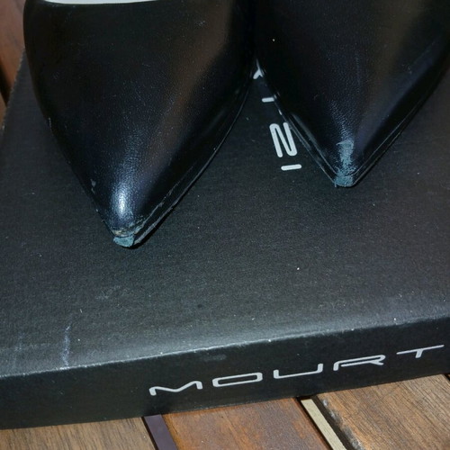 Mourtzi Black Classic Pumps used, heel height 11cm