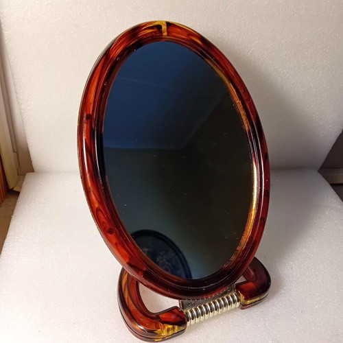 Makeup mirror two-sided table, like new, height 25cm
