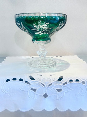 Κρυστάλλινο μπολάκι πράσινο