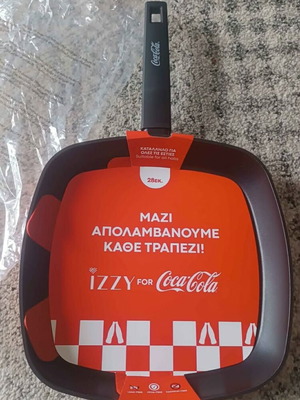 Collectible Izzy Coca Cola grill pan 28 cm new