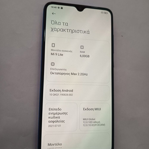 Xiaomi Mi 9 Lite smartphone 6/64GB, blue