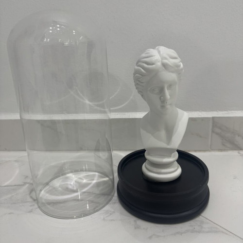 Aphrodite Bust in Glass Dome 30cm like new