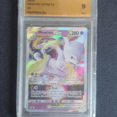 Mewtwo VSTAR card grade 9 like new