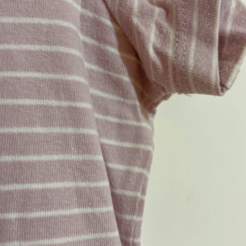 Lilac short striped t-shirt Stradivarius like new, size XS