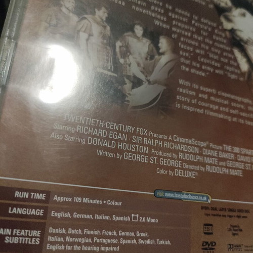 300 Spartans DVD like new, Greek subtitles, action adventure historical