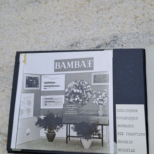 Album used with cotton plantations from Viotia cotton organization