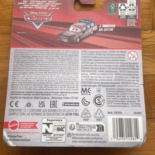 Disney Cars J. Shoesteer toy car new