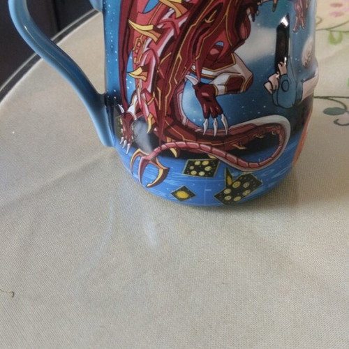 Bakugan promotional ceramic mug like new with embossed design