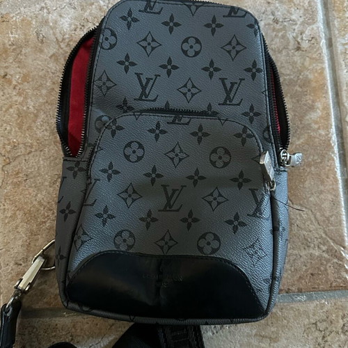 Shoulder bag used, black and gray, very good condition
