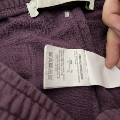 Off-White sweatpants used, size L, pink and purple
