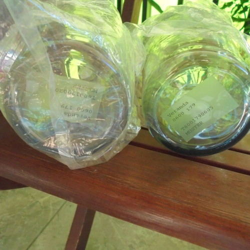 Veranda Muster glasses made of synthetic material, set of 2, new