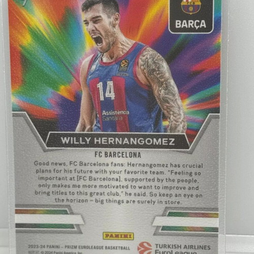 Panini Prizm Euroleague 2023-24 Willy Hernangomez card like new