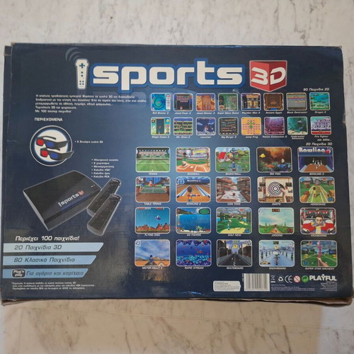 Sports 3D Wireless Game Console Playful with 100 Games & 2 Controllers used