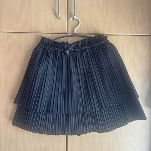 Zara black short pleated skirt, size S