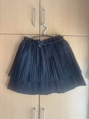 Zara black short pleated skirt, size S