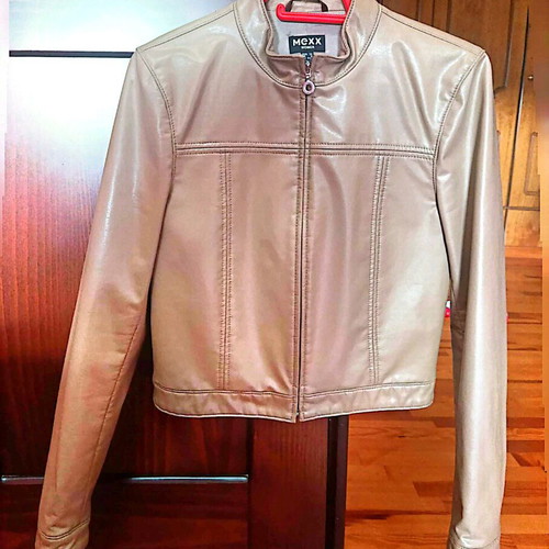 Lether Jacket Mexx new, beige, size XS