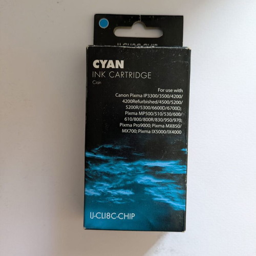 Canon PIXMA Cyan Ink Cartridge U-CLIC8-CHIP
