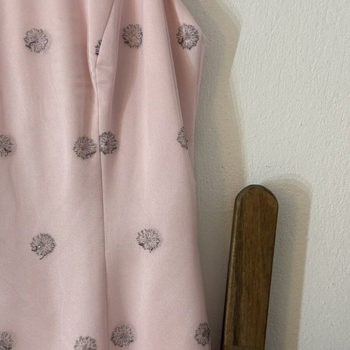 Y2K prom princess midi dress S/M like new, rose and multicolor