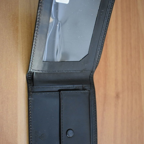 Leather wallets set of 4 with compartments and zipper