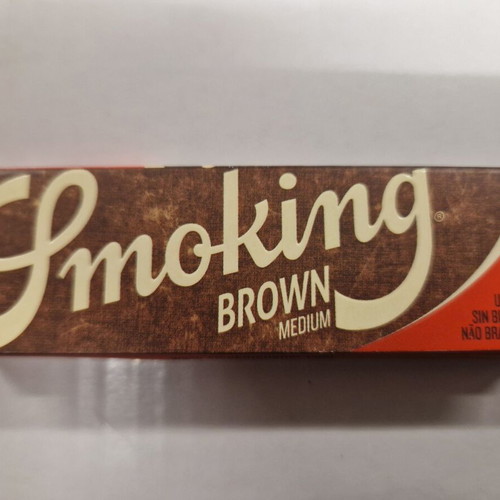 Smoking 1 1/4 Brown Raw Cigarette Paper new, 50 leaves