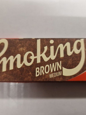 Τσιγαρόχαρτο Smoking 1, 1/4 καφέ ακατέργαστο καινούργιο, 50 φύλλα