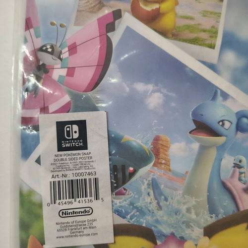 Pokemon Snap double sided promo poster used