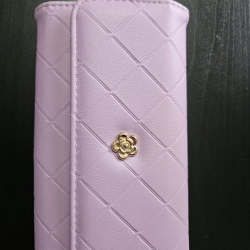 Purple wallet used