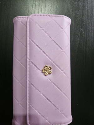 Purple wallet used