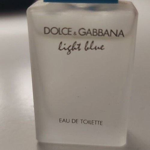 Set of 5 Used Miniature Perfumes by Guy Laroche, Dolce & Gabbana, Estee Lauder, Moschino, Bvlgari