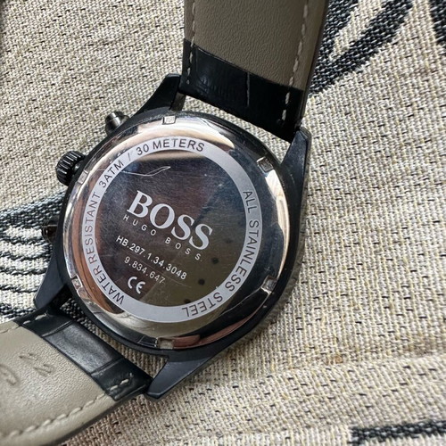Hugo Boss Chronograph men's watch like new, black