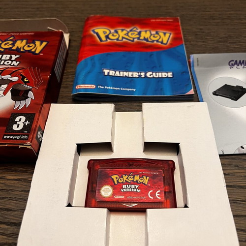 Pokemon Ruby Game Boy Advance like new with box and trainer book