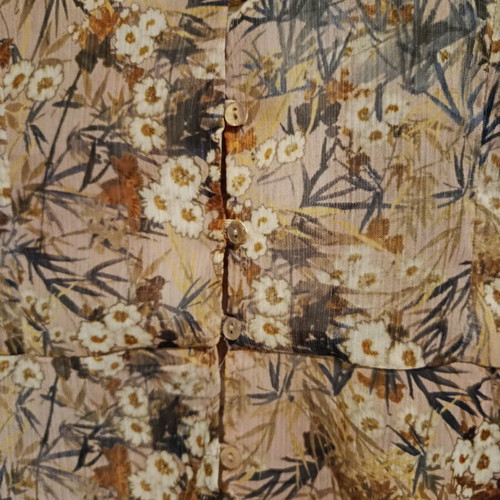 Mango blouse like new with romantic floral design in autumn tones
