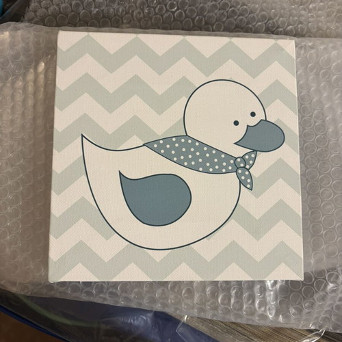 Wall art for children's room set of 3 in blue shade new