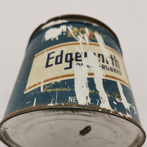 Edgeworth metal tin used, 1960s era