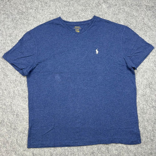 Polo Ralph Lauren Medium V-Neck T-Shirt Navy Heathered used