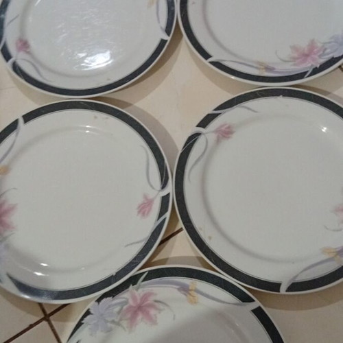Trisa dinnerware set of 5 plates like new