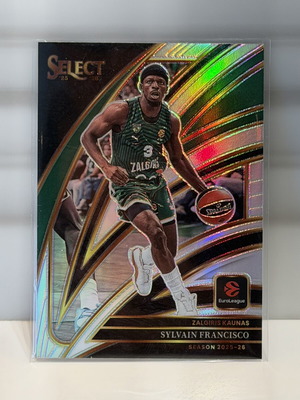 Sylvain Francisco Courtside Silver Prizm Select 25-26 Euroleague card
