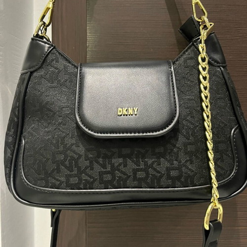 DKNY shoulder bag new black with double strap