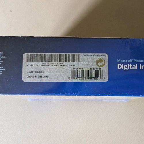 Microsoft Picture It! Digital Image Pro Version 7 software