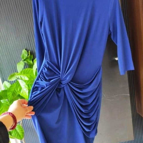 Turkish blue elegant dress