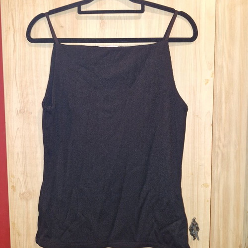 Zara black tank top new, size L
