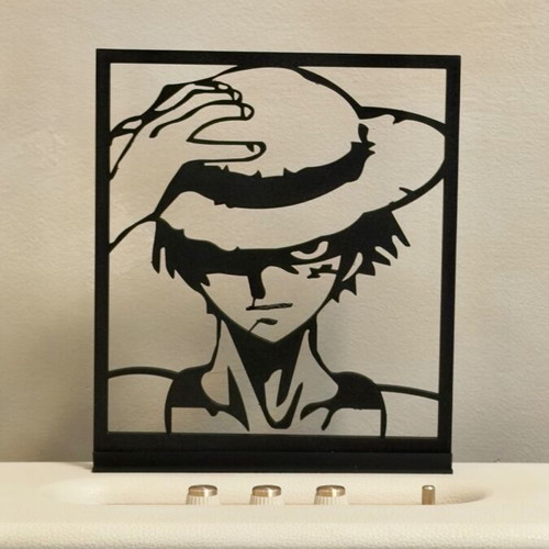 Luffy One Piece decorative anime display stand new, tabletop