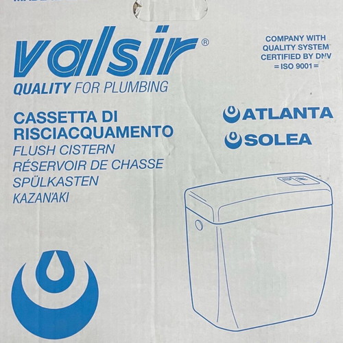 Valsir Solea toilet cistern new