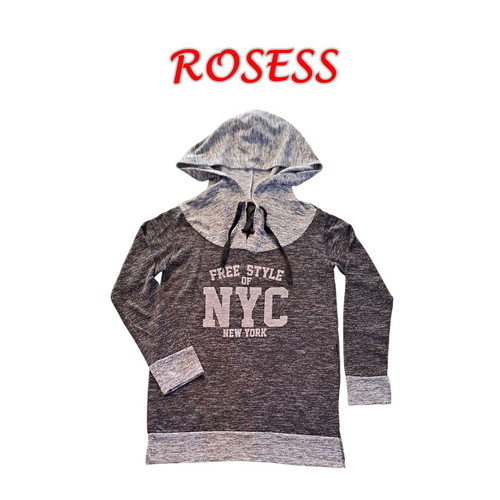 Rosess μπλούζα/φούτερ με κουκούλα unisex XL γκρι σαν καινούργιο