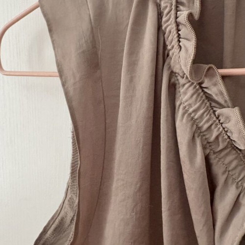 Esprit satin blouse S/M like new, beige