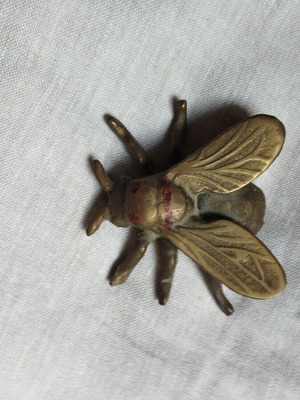 Brass paperweight shaped like an insect vintage