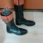 Italian leather boots size 38, almost new